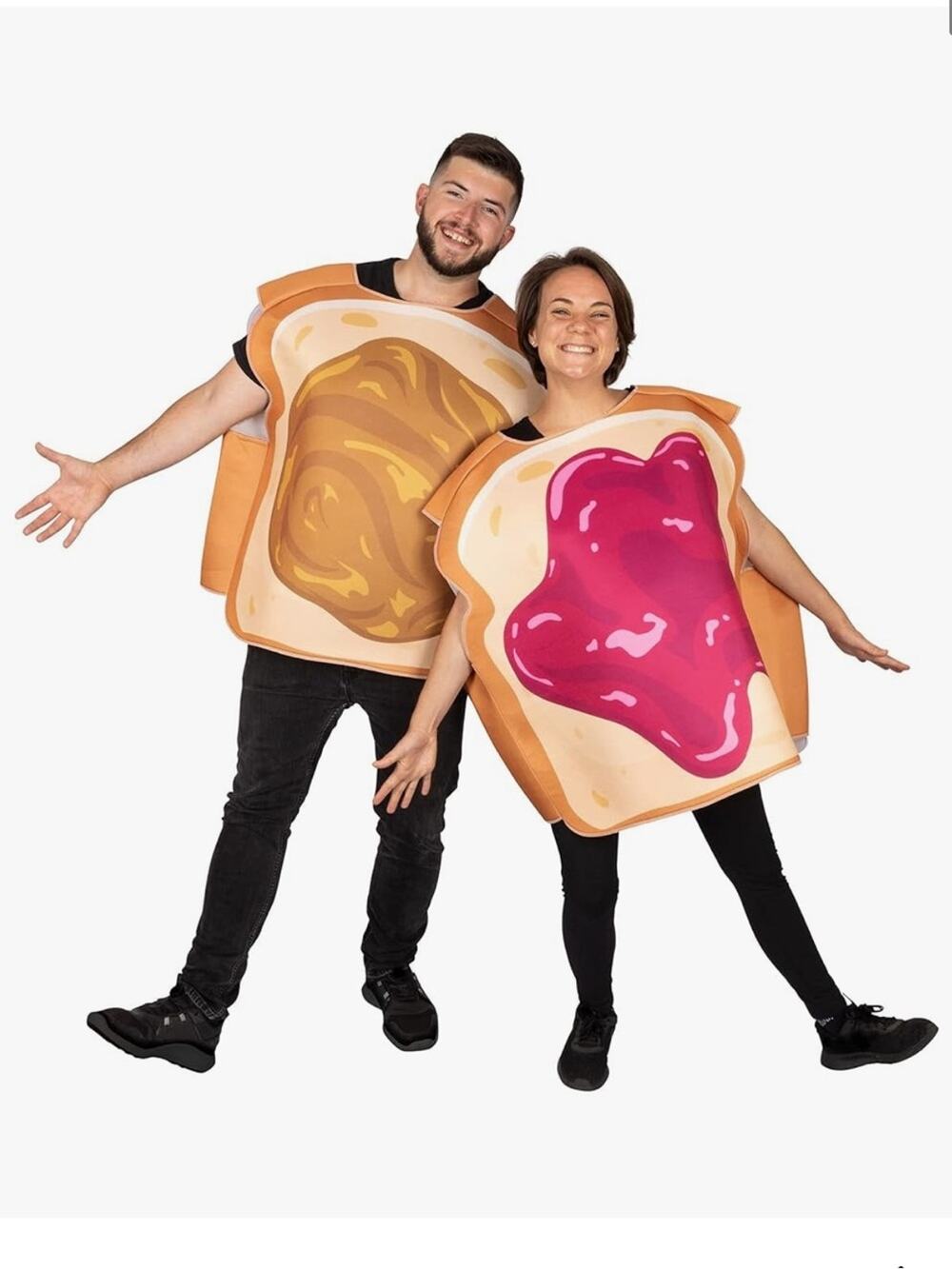 Peanut Butter and Jelly Sandwich Couples Halloween Costumes Bodysuits NEW